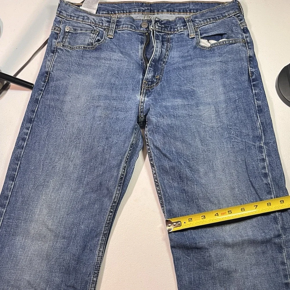 Levis 569 Jeans Mens 34x34 Loose Straight Baggy Medium Wash Denim EUC